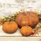 Orange Textured Styrofoam Pumpkin with Detailed Stem, Lightweight Fall Decor
